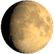 Azimut: 46.6°
Výška: -0°
Stáří: 10.91331 dne
Fáze: 84.3
Vzdálenost od Země: 364880 km